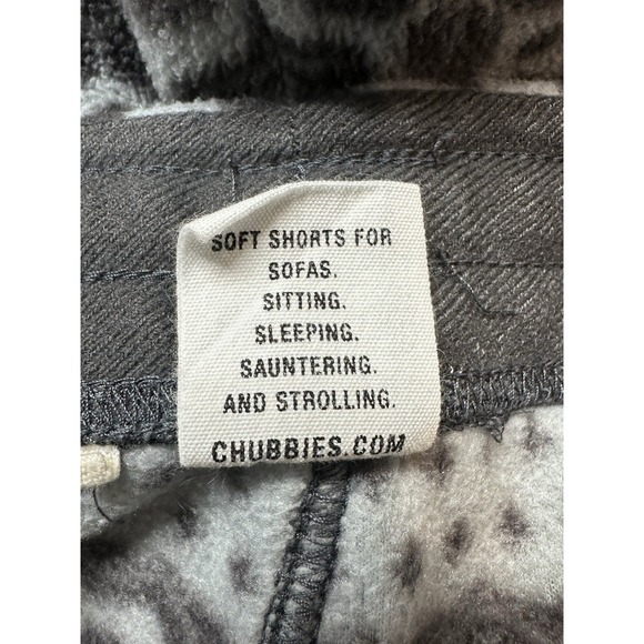 Chubbies Midwinter's Night Dream Fleece Lounge Shorts Bear Print Size M 5.5" - Picture 5 of 7